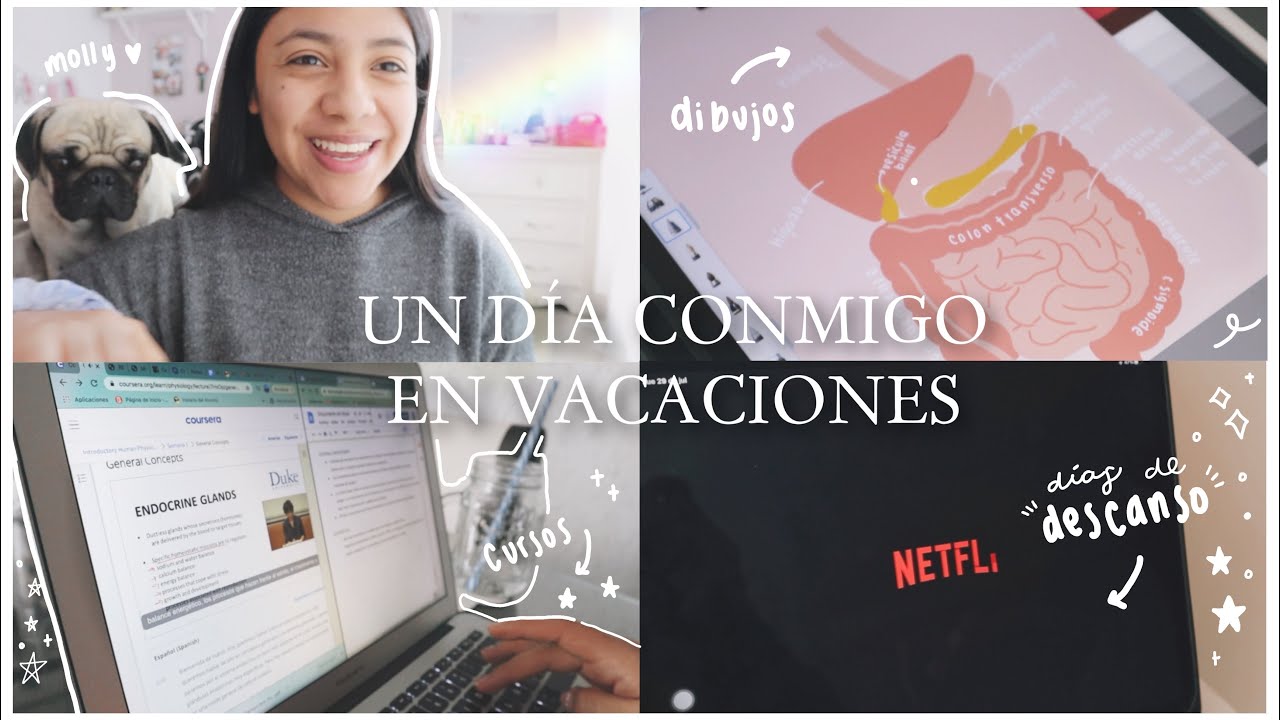 UN DÍA CONMIGO EN VACACIONES (curso de fisio, descanso, trabajo) ✨  Carola Study