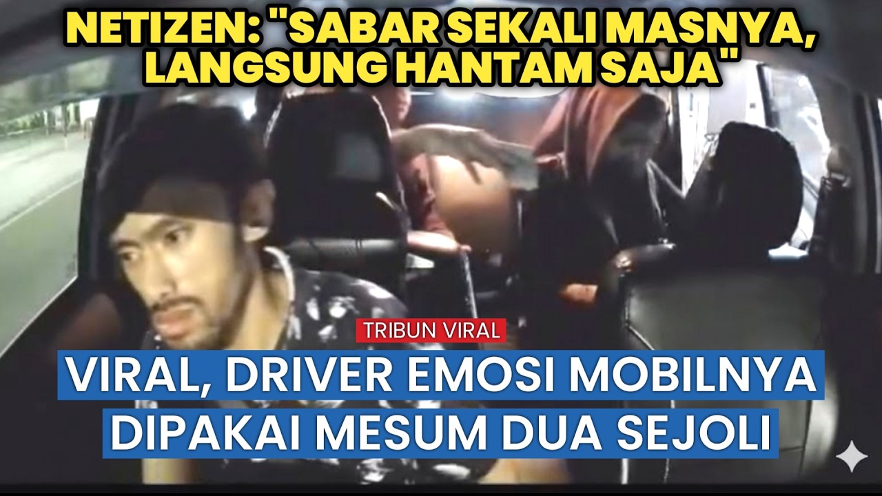 Driver Tegur Pasangan Usai Kepergok Berbuat Tak Senonoh di Dalam Mobilnya