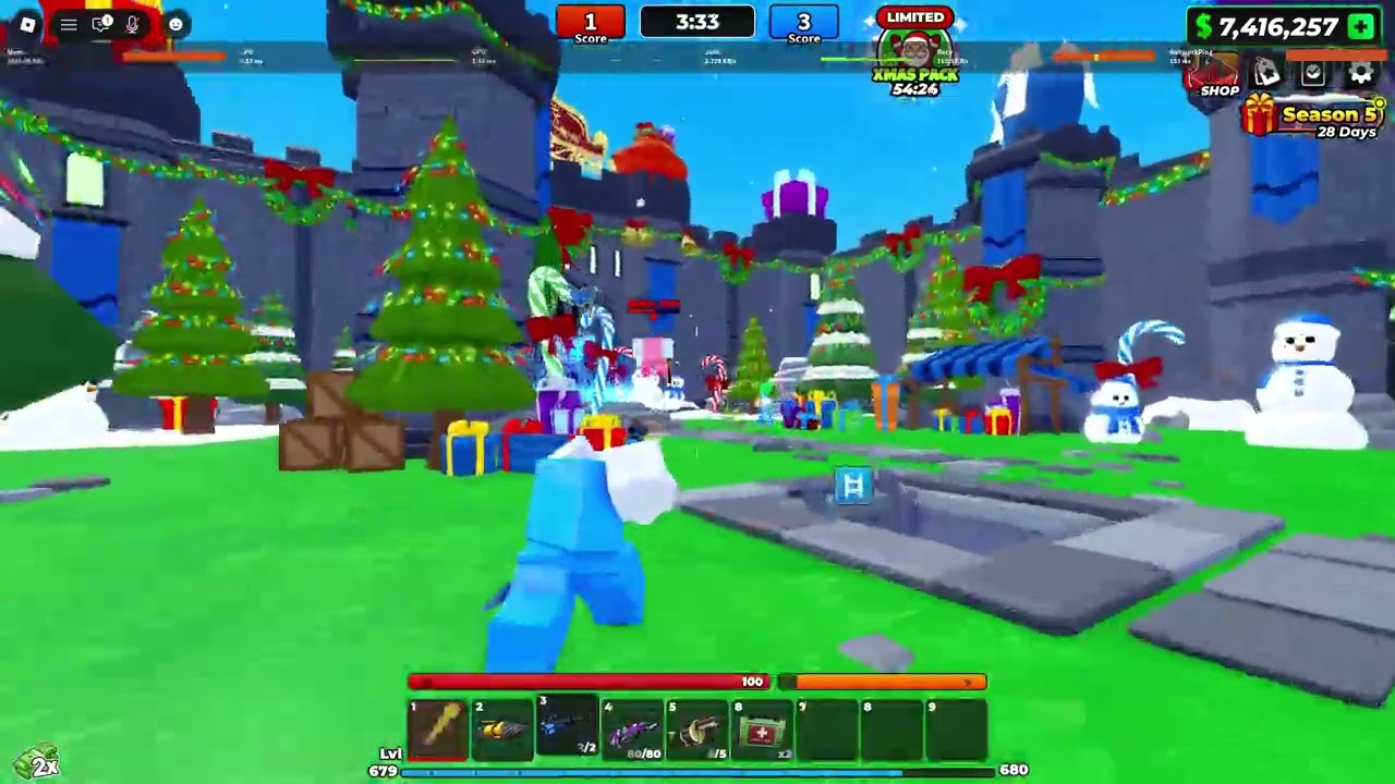 New update in flag wars christmas! Roblox Flag wars