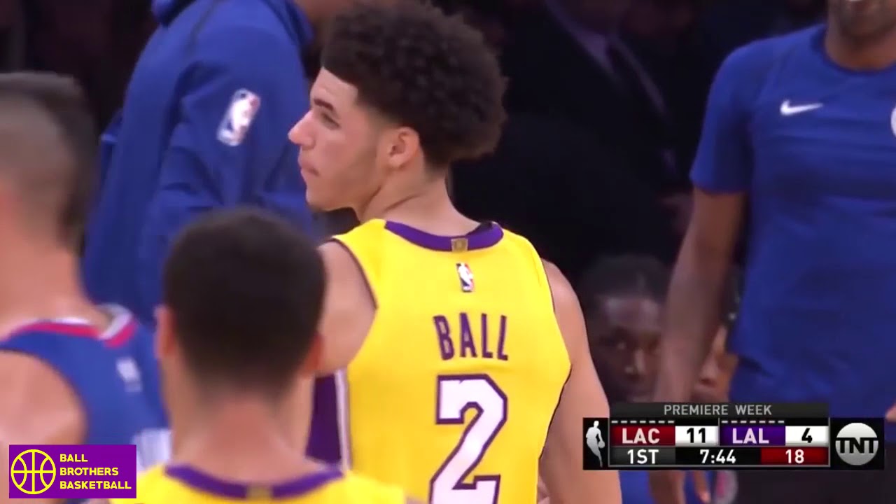 Lonzo Ball Official NBA Debut Highlights vs Clippers 2017 10 19  3 Pts, 9 Reb, 4 Ast