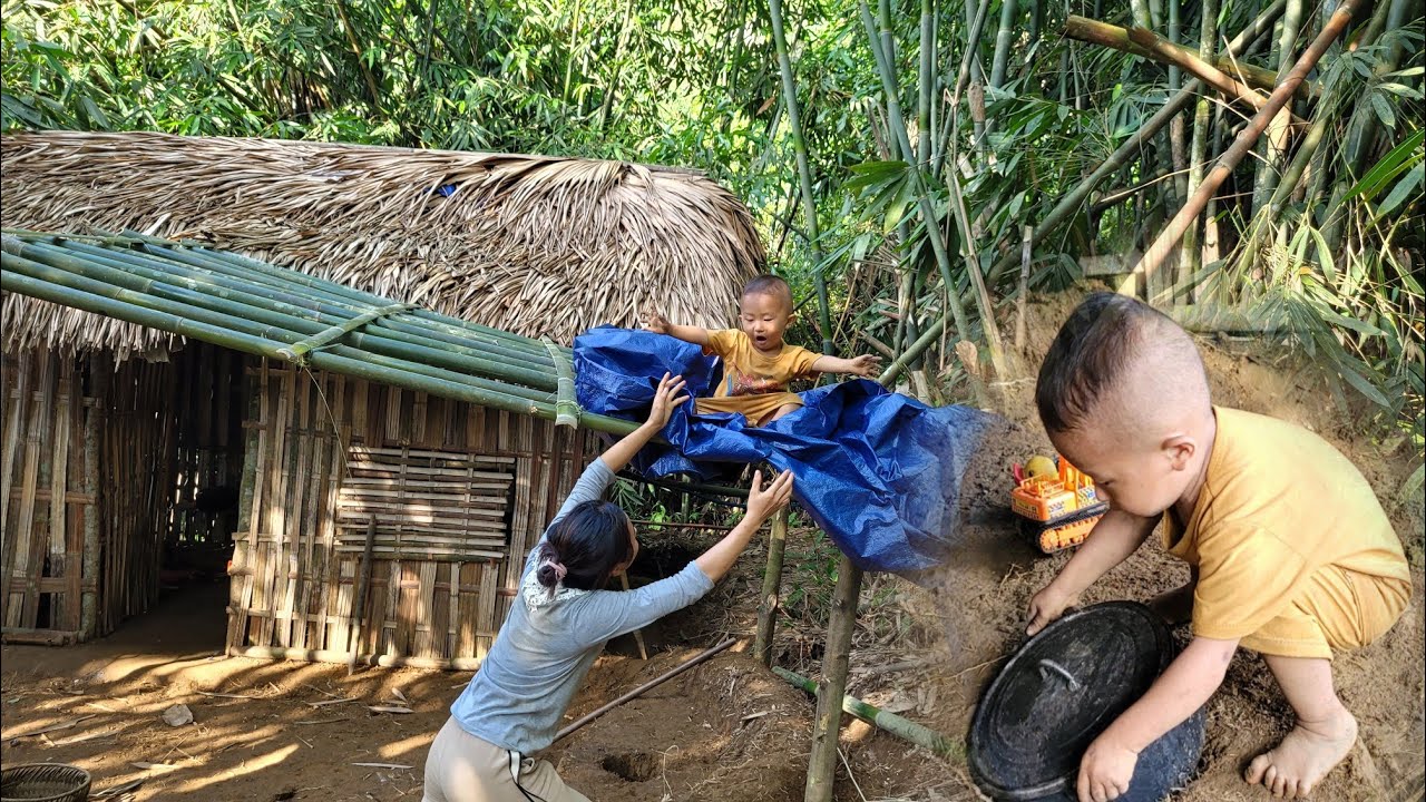 Single mother, 17 years old, completed 90% of her mother's kitchen, Ly Tieu Anh
