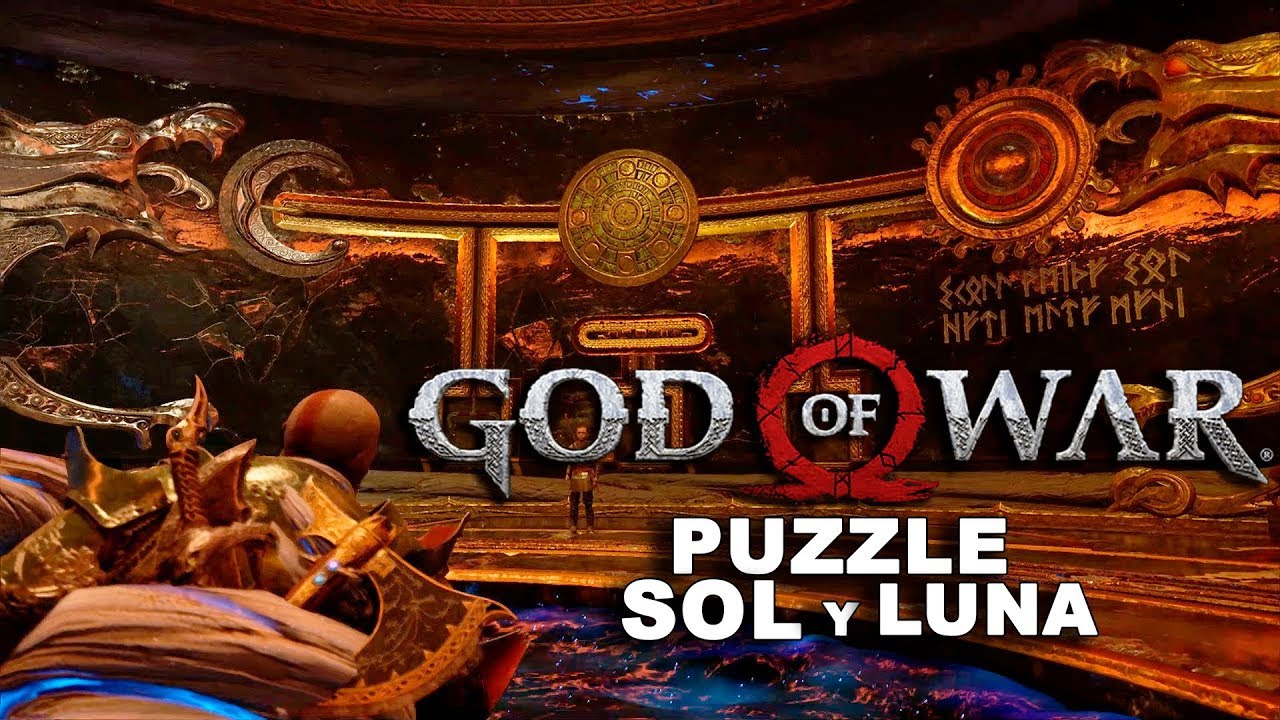 GOD OF WAR Puzzle del sol y la luna en el Templo de Tyr VR_JUEGOS