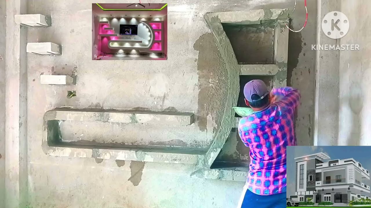 LcD frame gypsum design 