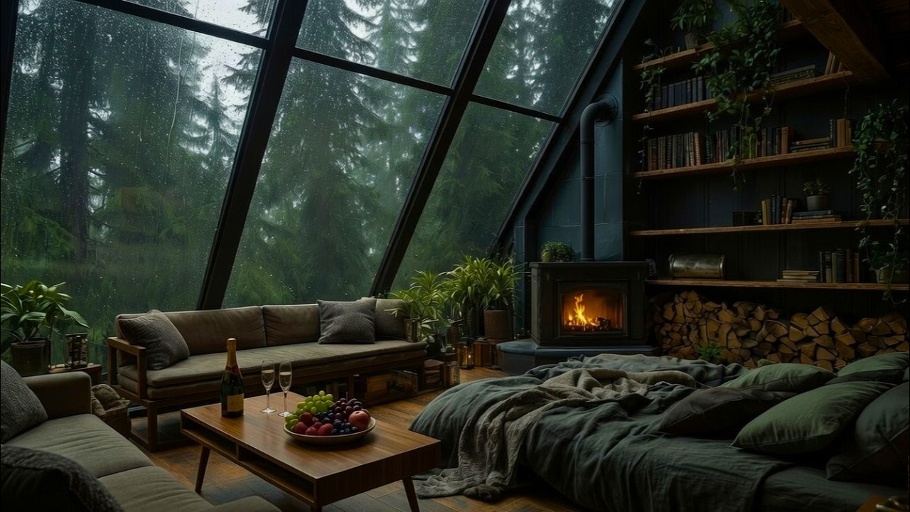 Dreamy Attic in the Rain