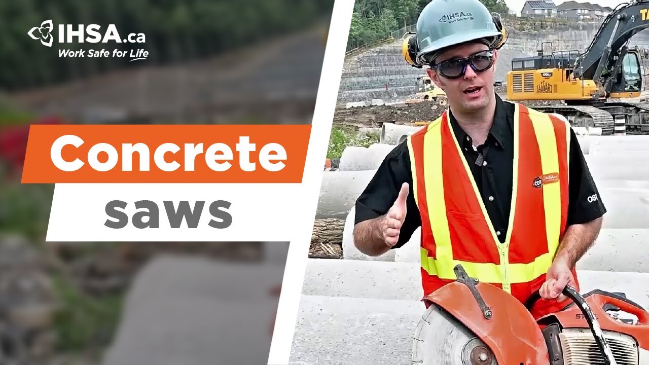 How to use a concrete saw safely