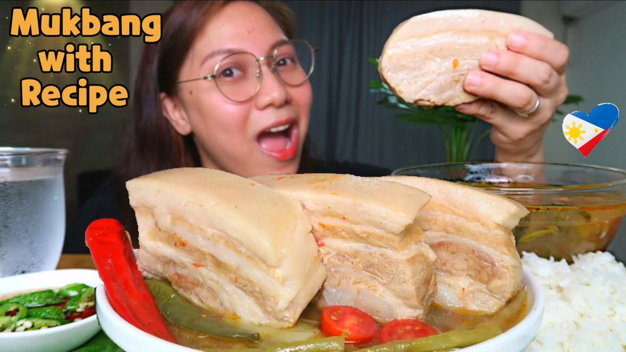 PORK BELLY SINIGANG | Mukbang Philippines