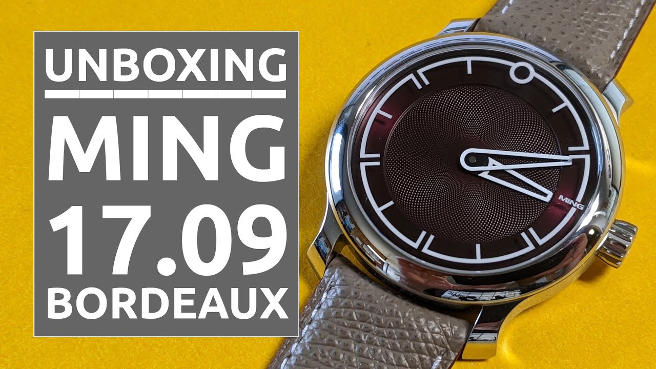MING 17.09 bordeaux - Unboxing et premi&egrave;res impressions