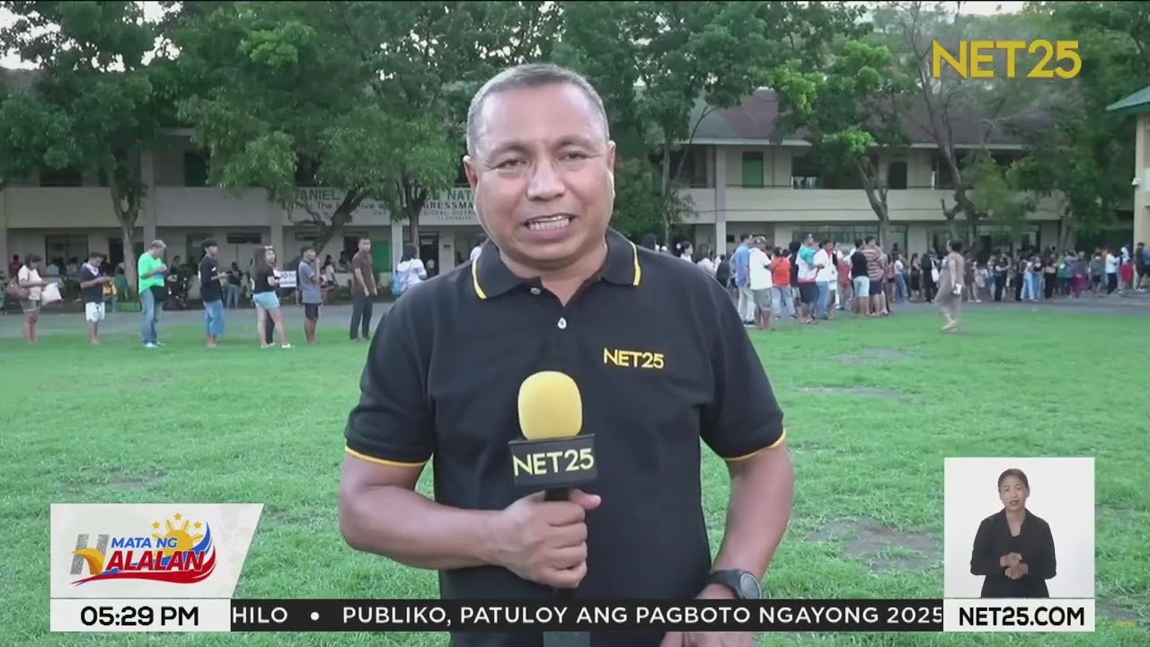 Mga botante, patuloy ang pagdating sa polling precinct ni FPRRD sa Davao | Mata ng Halalan