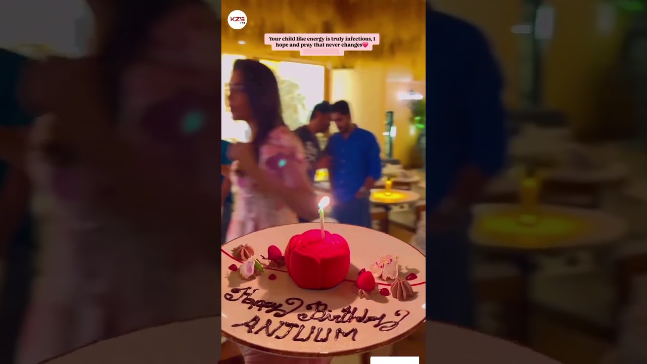 Srishti Birthday 🎂 Celebration | Anjuum Faakih kundali Bhagya Karan Preeta #shorts #short #song