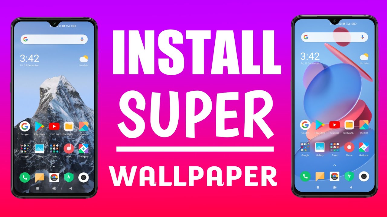 How to install new super wallpaper on miui 12