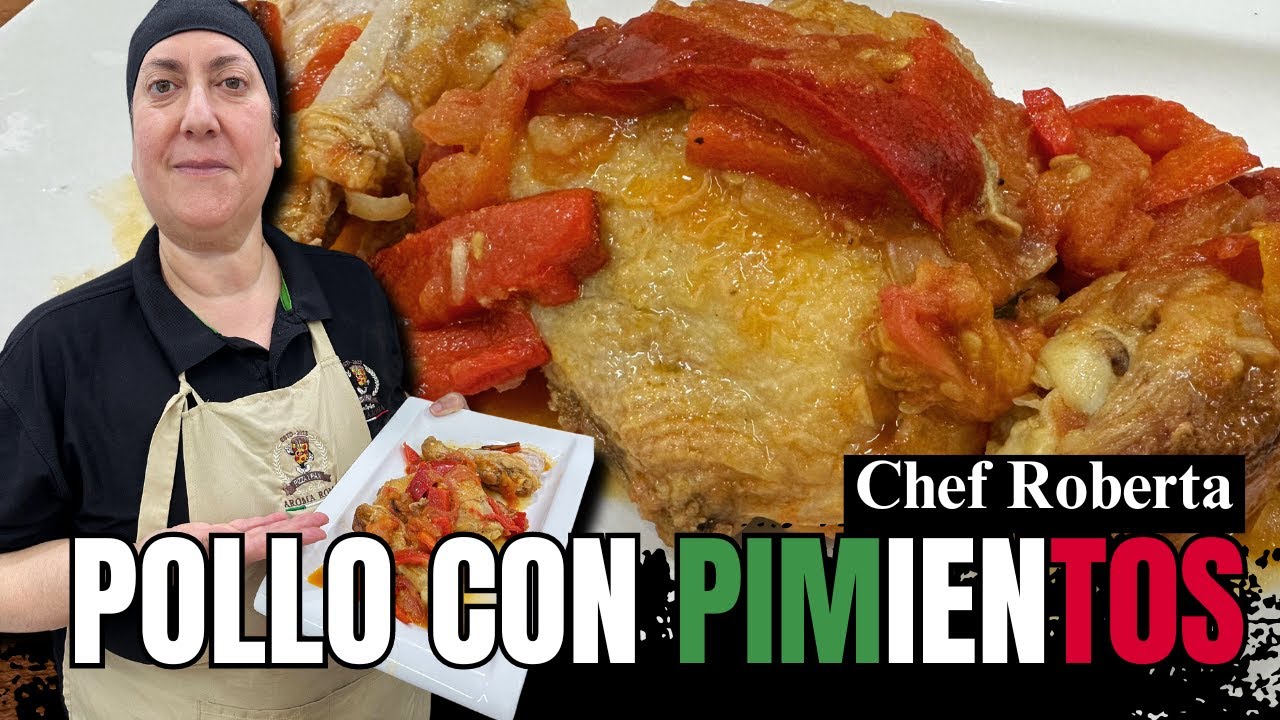 POLLO con PIMIENTOS PERFECTO! 🍗🌶️ Receta Original Italiana con Chef Roberta || Aroma Roma