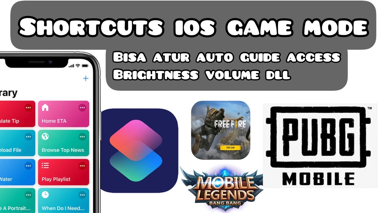 Shortcuts iOS | Game Mode Auto Guide Access Brightness dan Volume Sesuai Keinginan di iPhone