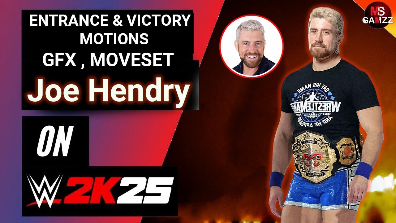 How to Make Joe Hendry GFX , Entrance Motion , Victory Motion in WWE 2K25