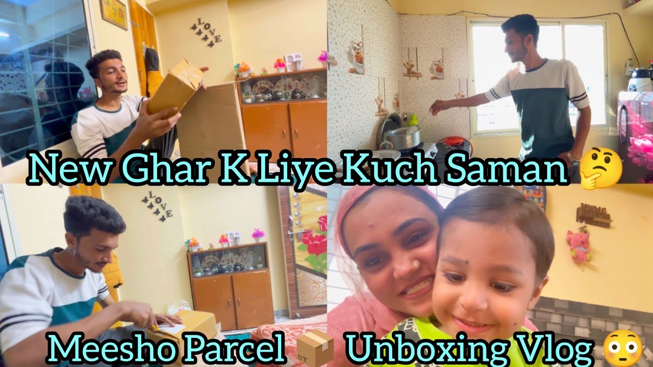 Meesho Parcel 📦 Unboxing Vlog 😳 | New Ghar K Liye Kuch Zarori Saman 🤔 | Mushab Vlog