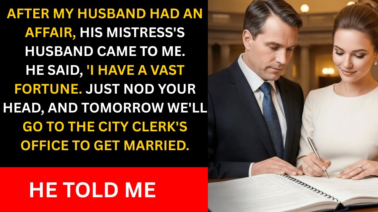 After My Husband Had An AffairHis Mistress's Husband Came To Me🤝He Said'I Have A Vast Fortune...'