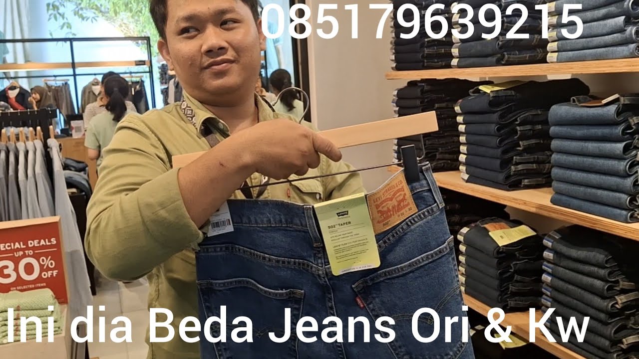 SIDAK LAPAK ❗️JEANS LEVIS ❗️ORIGINAL DAN ❗️CARA BEDAKAN ORI DAN KW 085179639215