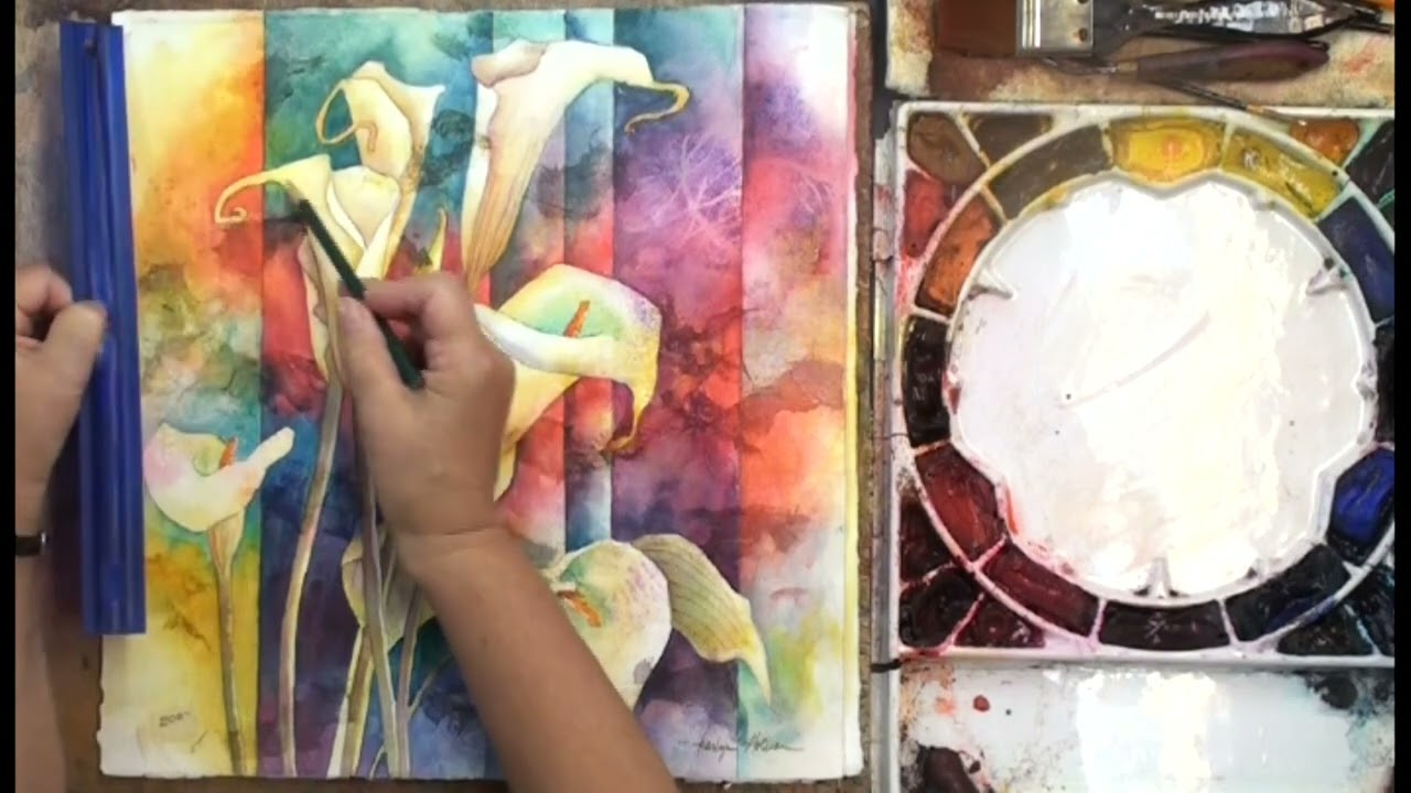 Calla Lilies - Watercolor Lesson with Karlyn Holman