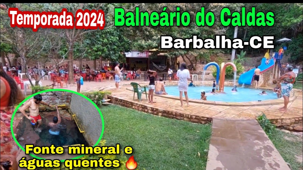 CONHECENDO O BALNEÁRIO DO CALDAS EM BARBALHA-CE TEMPORADA 2024 VEJA AS MINAÇÕES DE ÁGUAS QUENTES 🔥