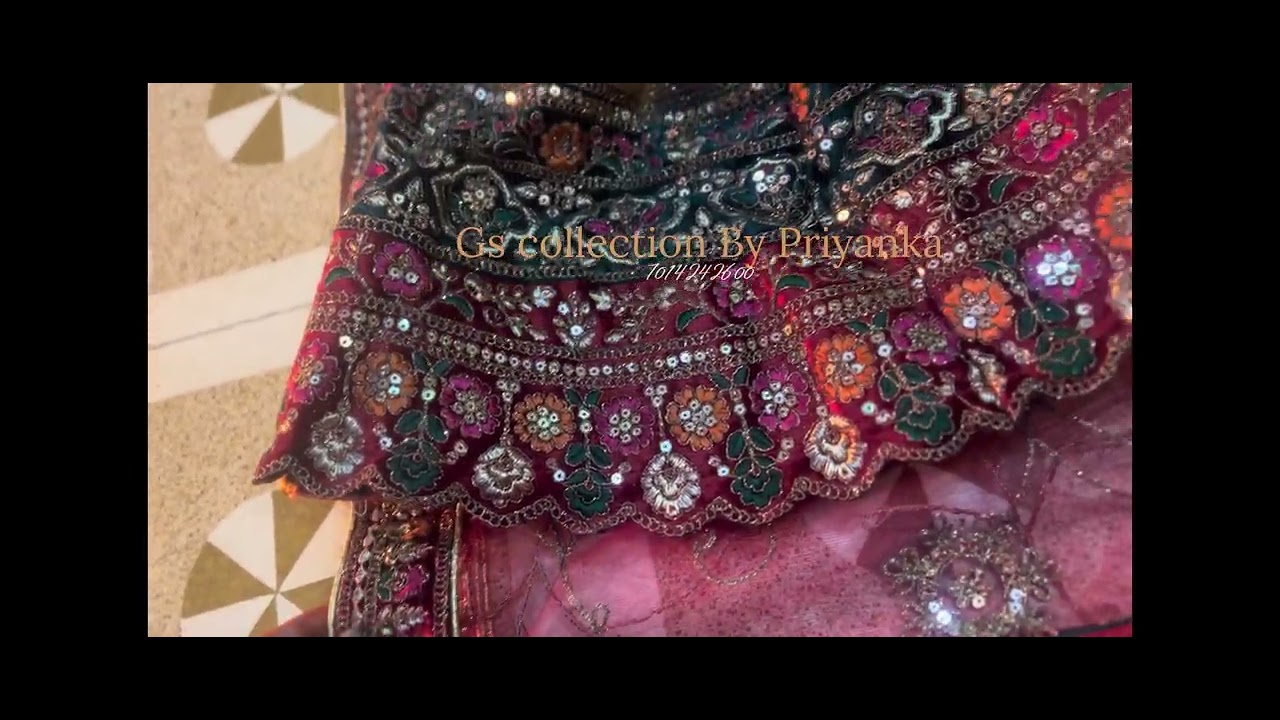 रॉयल गणगौर कलेक्शन: Heavy Sequence Work Poshak | GS Collection | Online Booking ₹2100/-