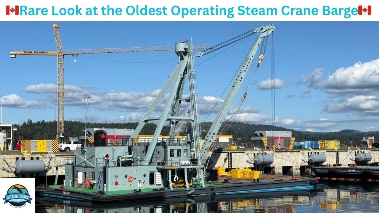 The Last Steam Crane Barge Still Working Today–A Rare Tour of the YD250