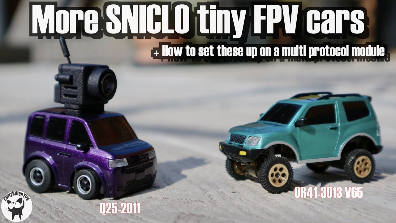 New SNICLO tiny FPV cars & how to use them with a multiprotocol radio