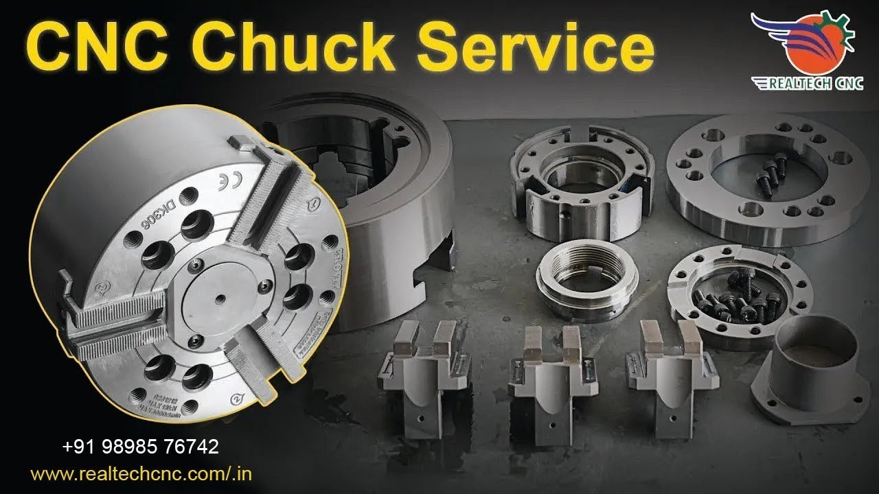 CHUCK SERVICE IN REALTECH CNC MACHINE|| RealTech CNC Machine || VD - 45
