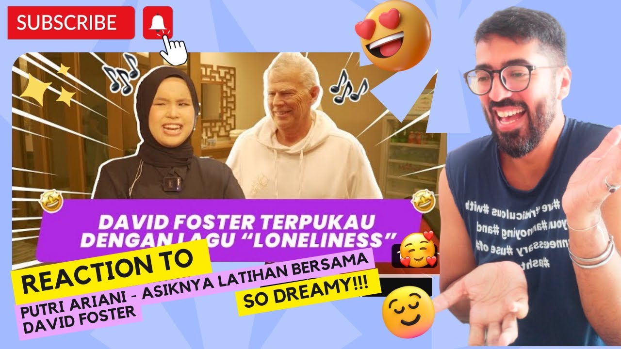 PUTRI ARIANI REACTION - ASIKNYA LATIHAN BERSAMA DAVID FOSTER