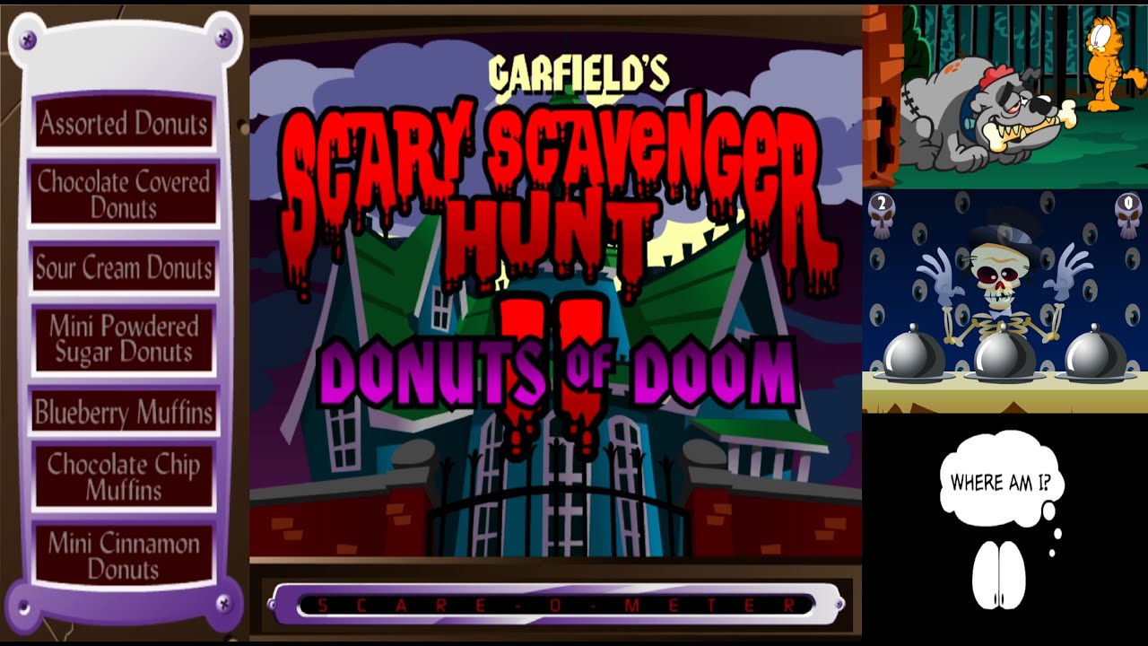 Garfield's Scary Scavenger Hunt 2 - Donuts Of Doom - Full Game - Free Online Games