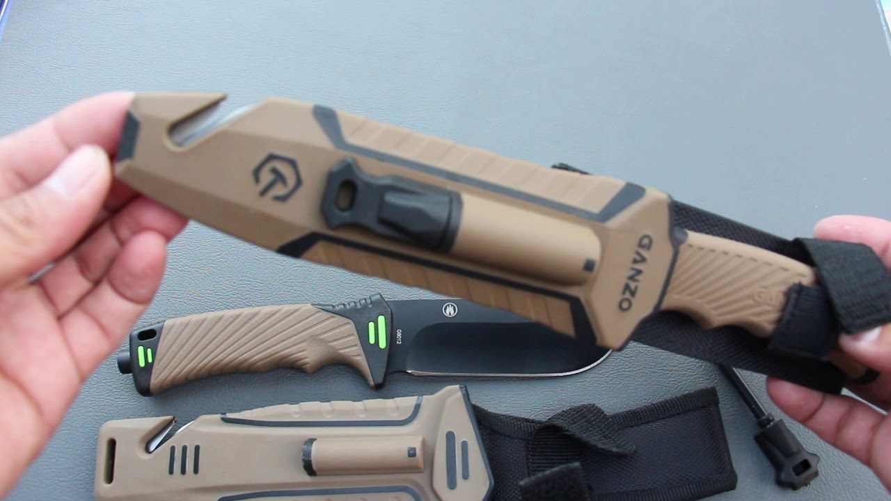 มีดเดินป่าGANZO.   G803-DY VS  G8012-DY  By BACKFHILL.com