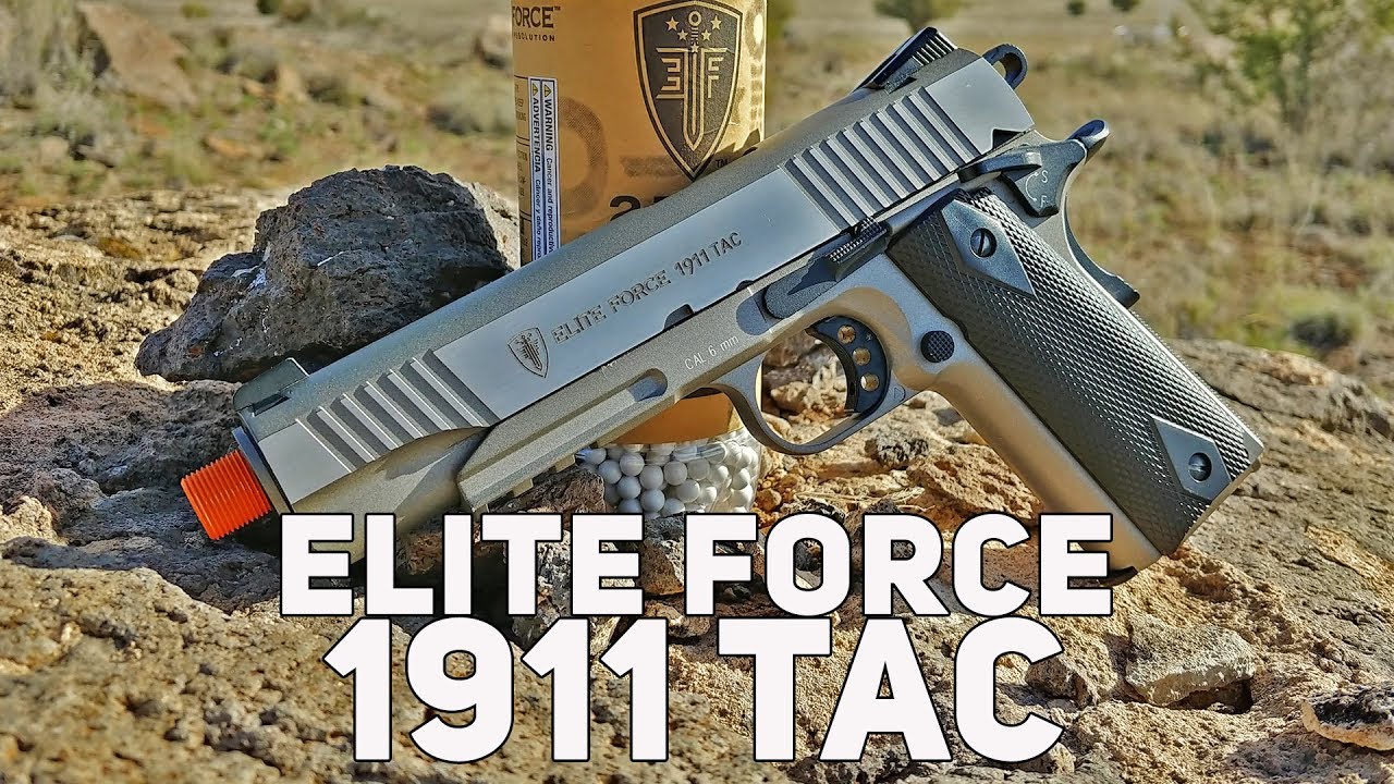 Elite Force 1911 Tac AIRSOFT -  Review with Chrony and Accuracy