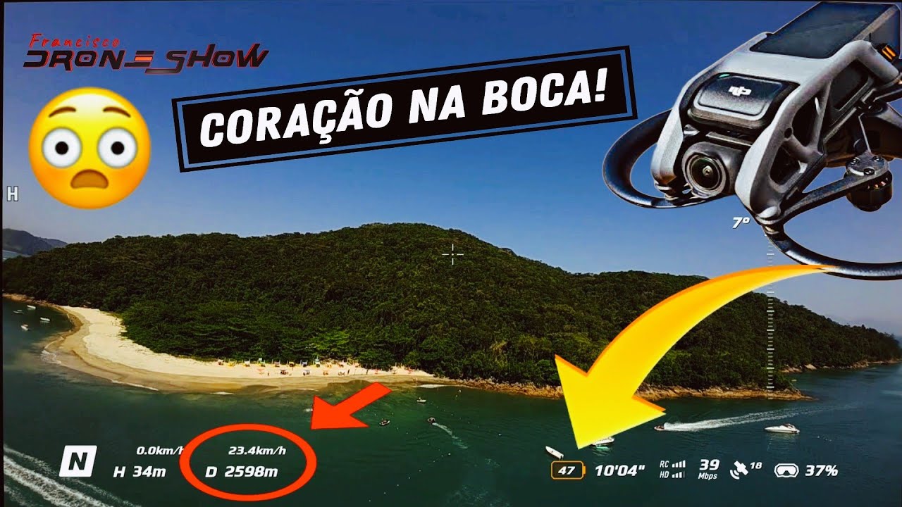 SUFOCO EM ALTO MAR - Long range até a Ilha do Tamanduá com AVATA!