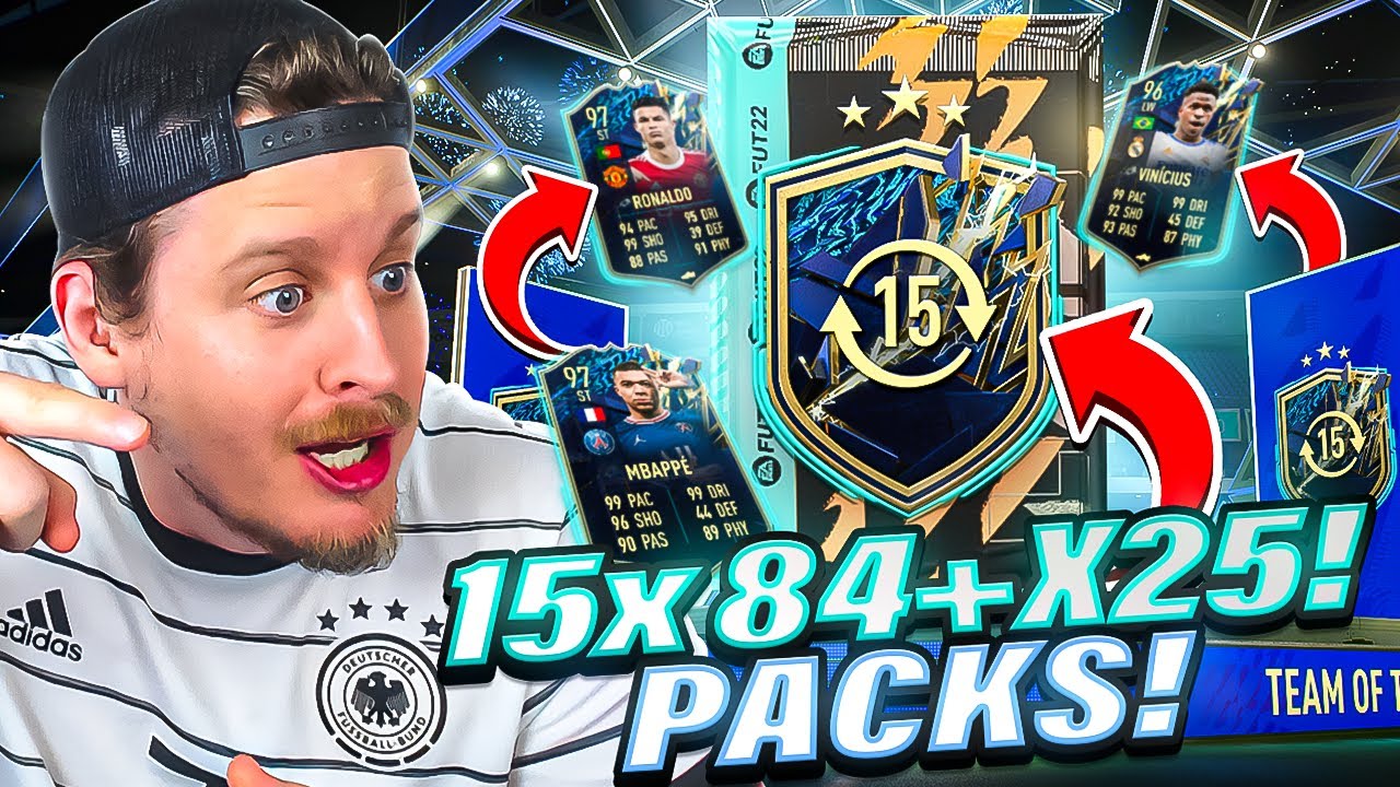 INSANE 15X 84+ x25 TOTS Swaps Packs! FIFA 22 Ultimate Team