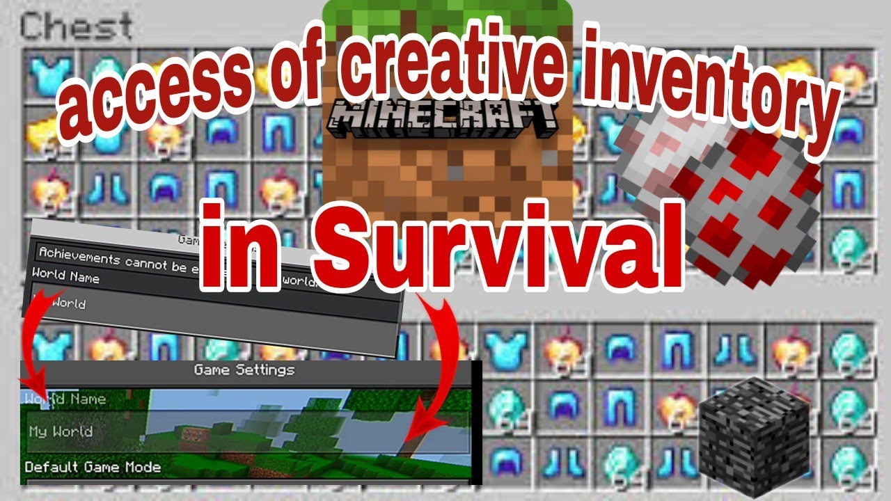creative in survival mode glitch #minecraft xp glitch bedrock