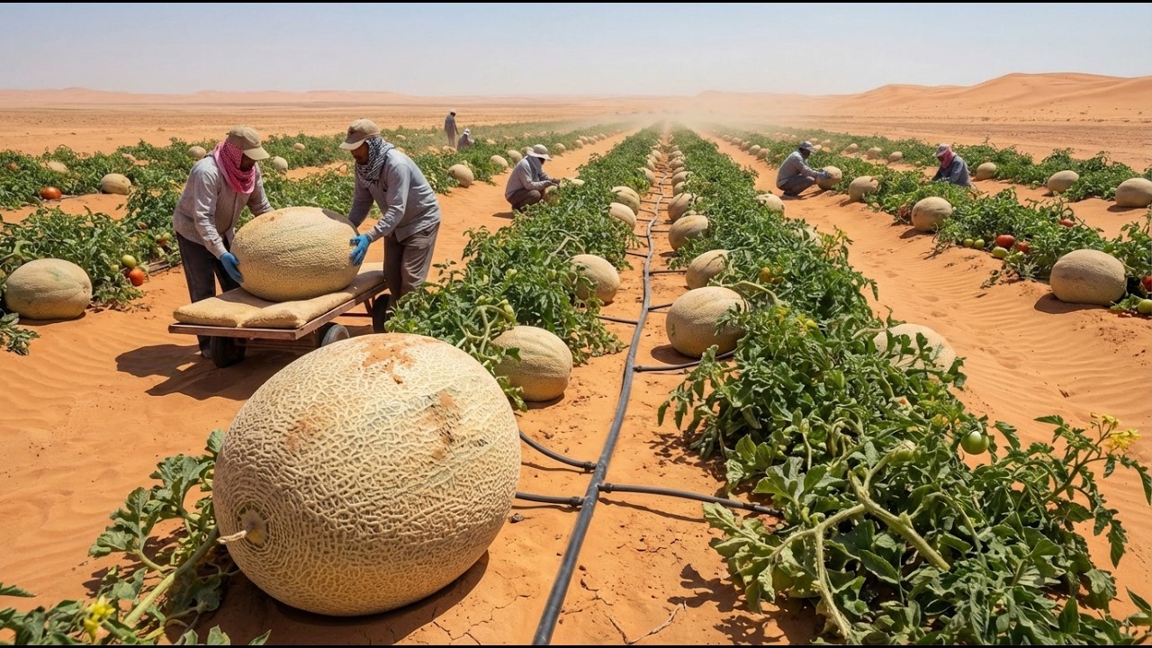 What Happens When Cantaloupe Is Grown at Industrial Scale in the Desert?