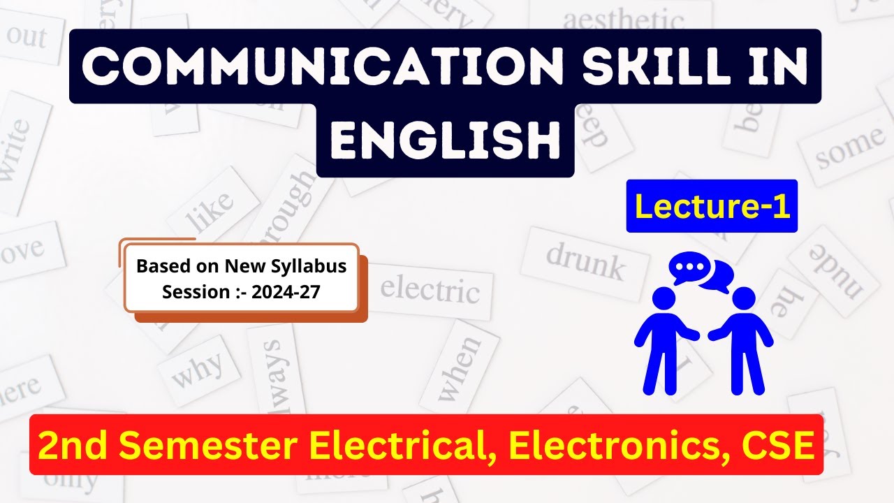 Communication Skill in English (L-2) || 2nd Sem. EE, ECE, CSE || SBTE Bihar Polytechnic