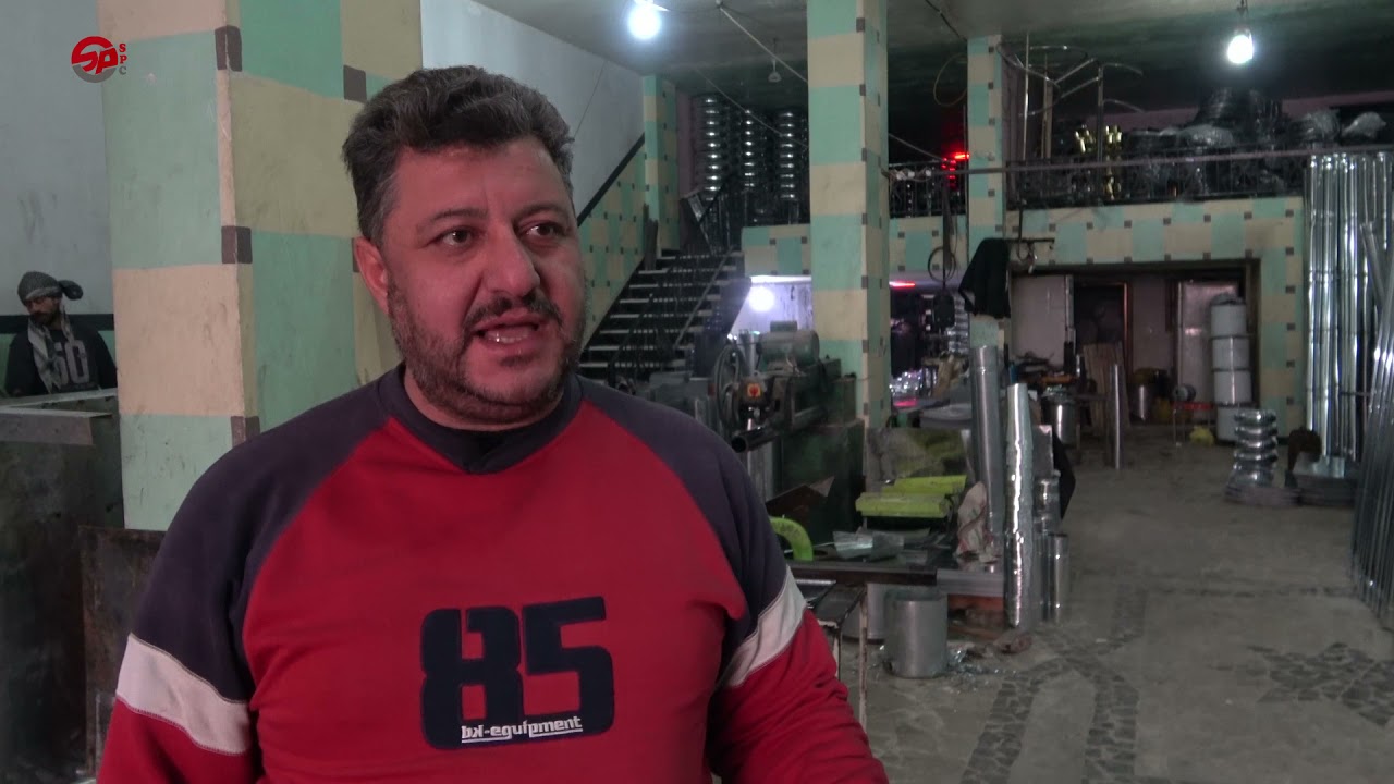 صناعة بواري المدافئ في الشمال السوري