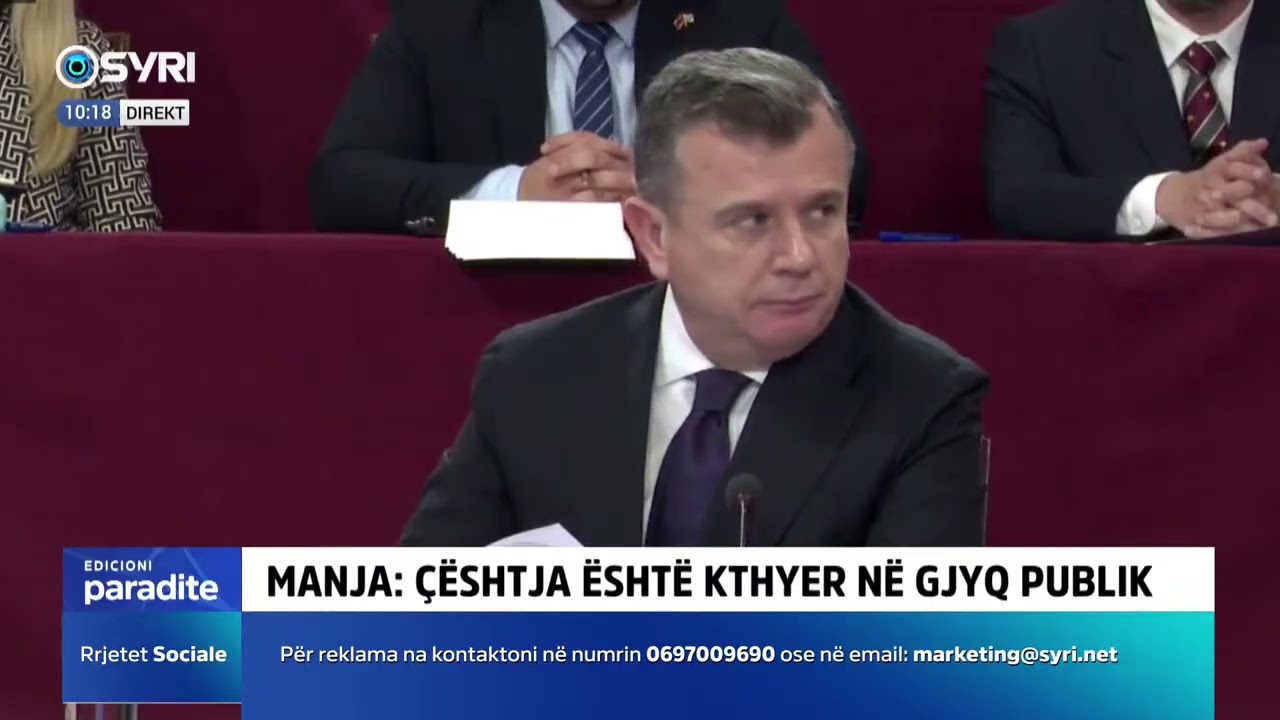 Mbledhja për imunitetin e  Ballukut, Ulsi Manja paraqet raportin e PS