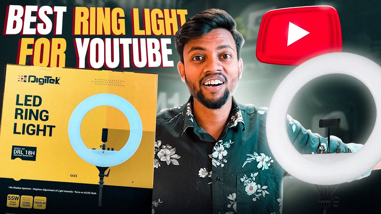 Best Ring Light For Youtube Videos 🤩 Digitek Ring Light Review !!