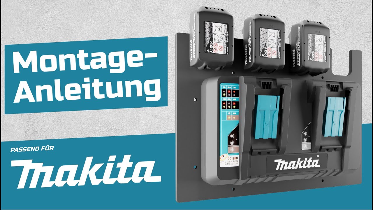 MontageAnleitung - Wandhalterung f&uuml;r Makita Akkus & Ladeger&auml;te von Wandfest