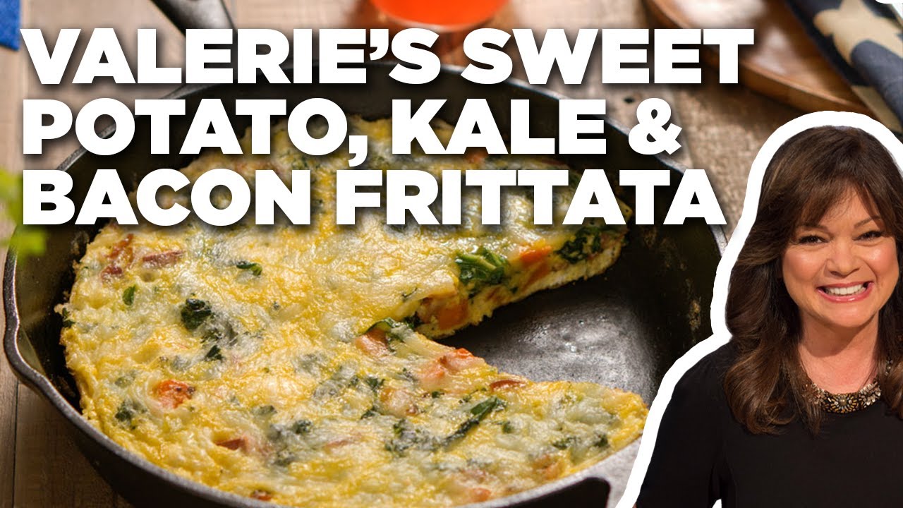 Valerie Bertinelli's Sweet Potato, Kale and Bacon Frittata | Valerie's Home Cooking | Food Network