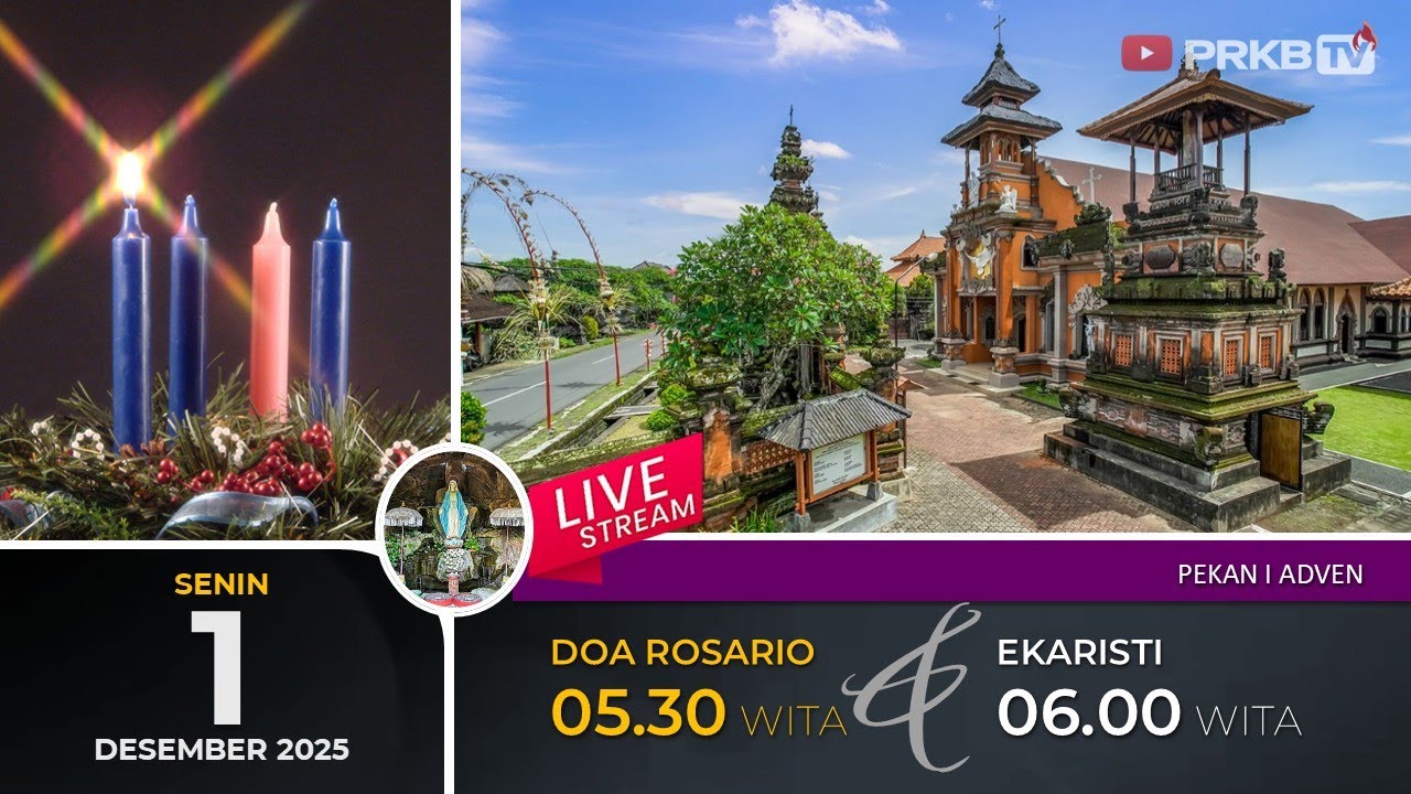 LIVE DOA ROSARIO & EKARISTI KUDUS, SENIN 1/12/25 05.30 WITA