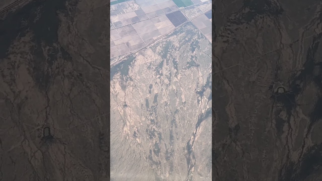 Flying over Texas in a C-130 
