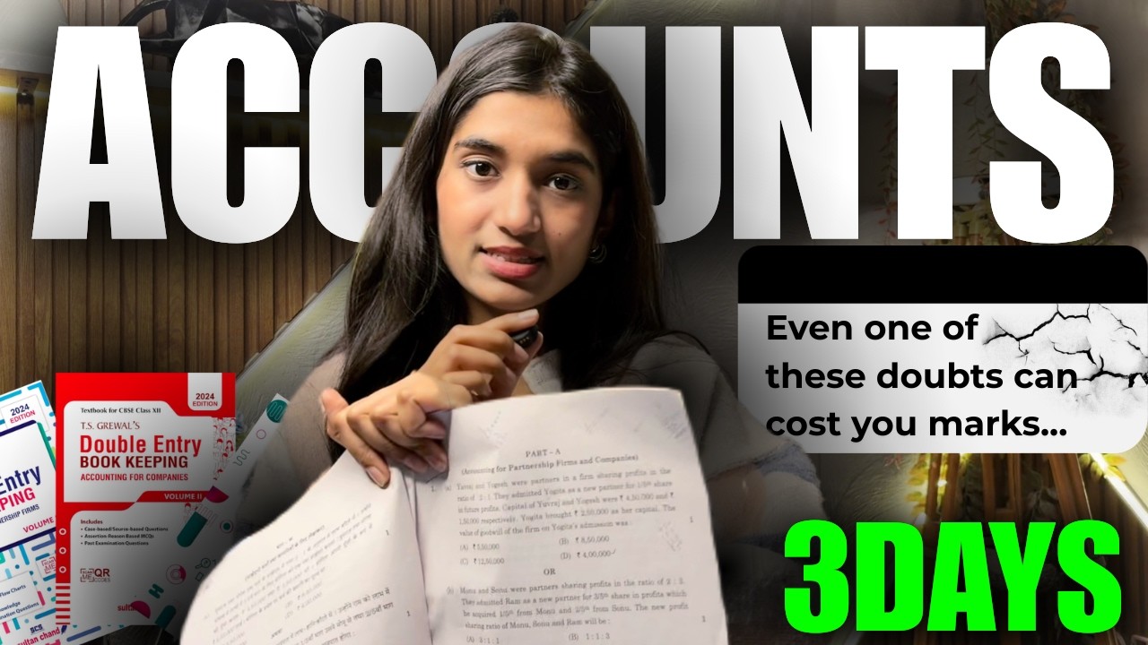 Last 3 Days:🤦‍♀️ACCOUNTS SILLY MISTAKES *You Must Fix Now* || Class12th Board Exam2026 #accounts