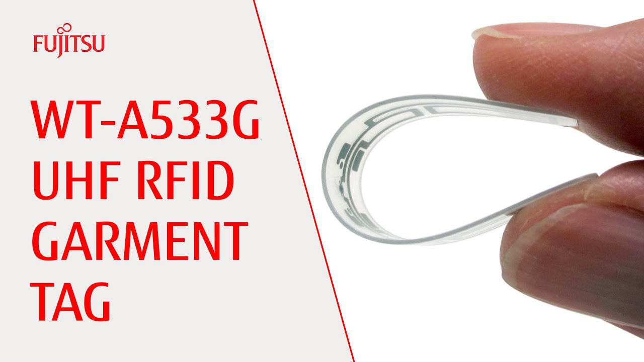 Fujitsu WT A533G UHF RFID garment tag