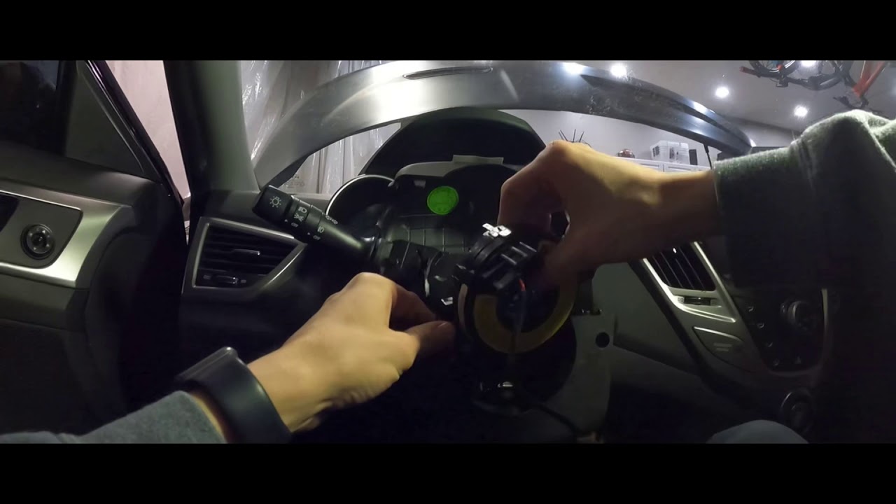 2013 Hyundai Veloster Clock Spring Replacement (Steering Wheel Buttons Not Working)