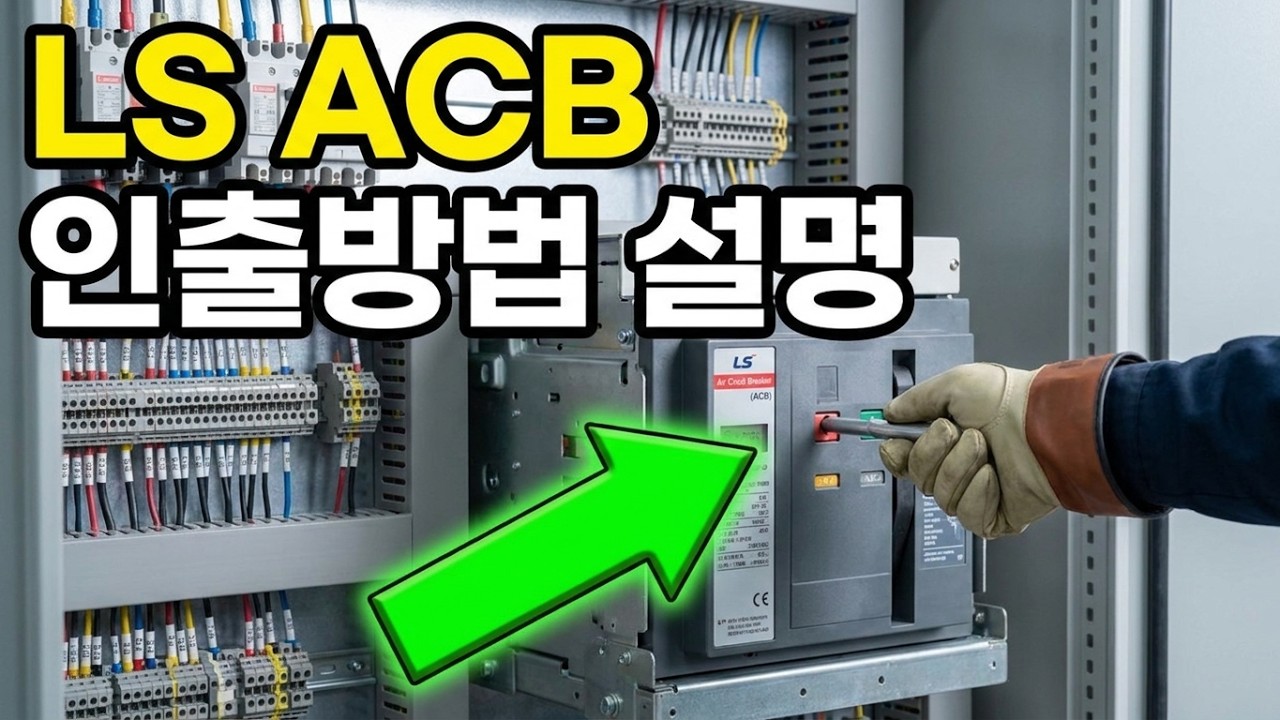 LS ACB 인출방법 설명 #ACB #Breaker #기중차단기 #수배전반 #전기실무 #electric