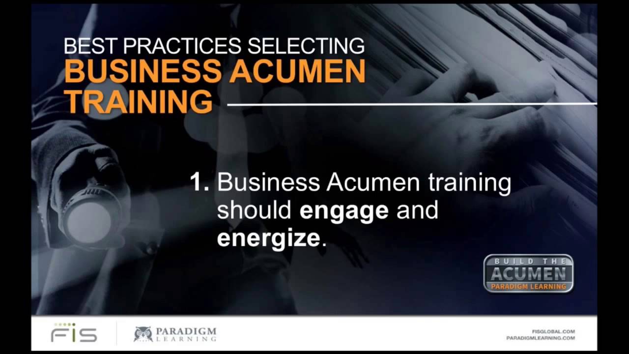 HCI Webcast: Learn How Business Acumen Training is the 