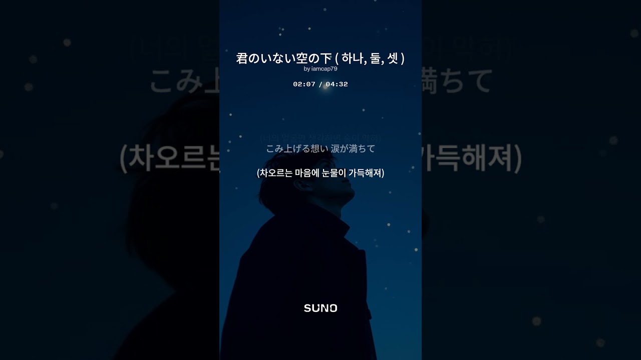 君のいない空の下  (하나, 둘, 셋)