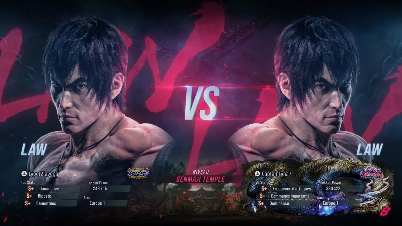 TEKKEN 8 - Mirror Match : Theblackpanther (Law) Vs Captain Tyna (Law) 🔥🔥🔥🐉