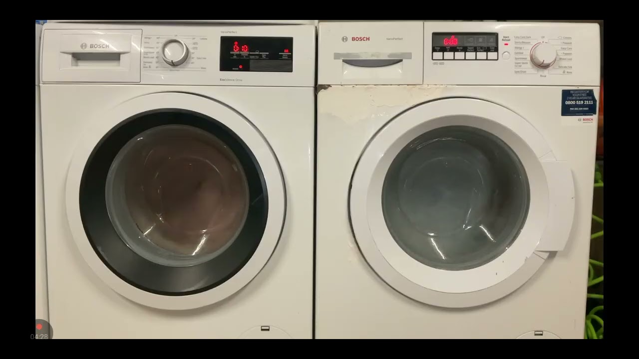 Course d'essorage bosch moteur induction vs bosch moteur couroie 1200tourmin et 1400tourmin 